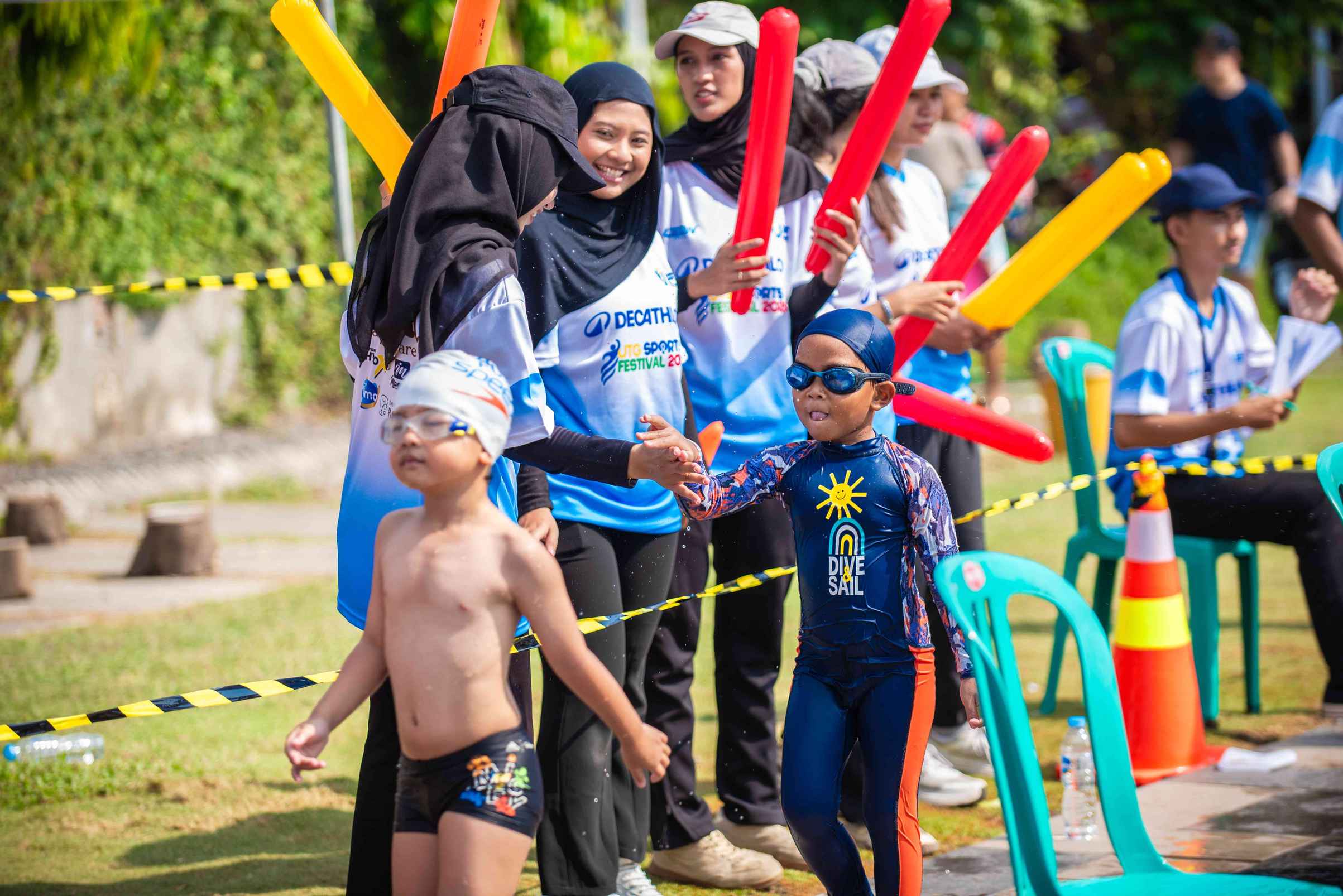 Captures of Swimming Event
